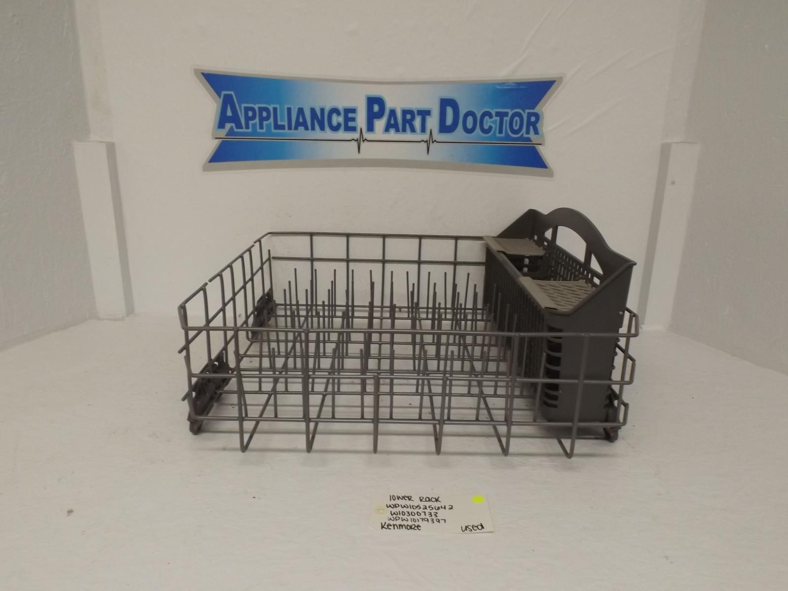 Kenmore Dishwasher WPW10525642 W10300733 WPW10179397 Lower Rack Used Kenmore Dishwasher WPW10525642 W10300733 WPW10179397 Lower Rack Used